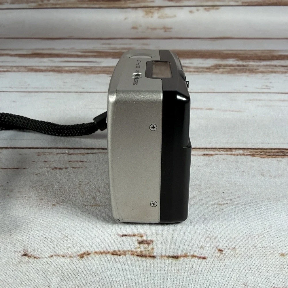 Canon Elph LT 260 APS Film Camera Silver Point & Shoot Tested Works